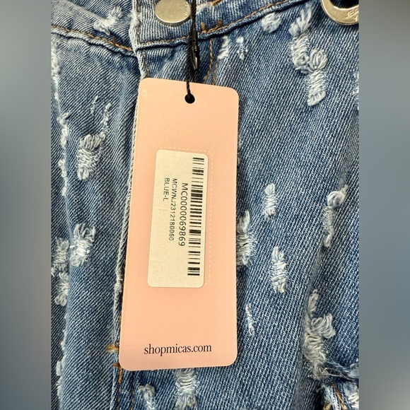 Micas Distress Jeans Size L NWT - Picture 3 of 4